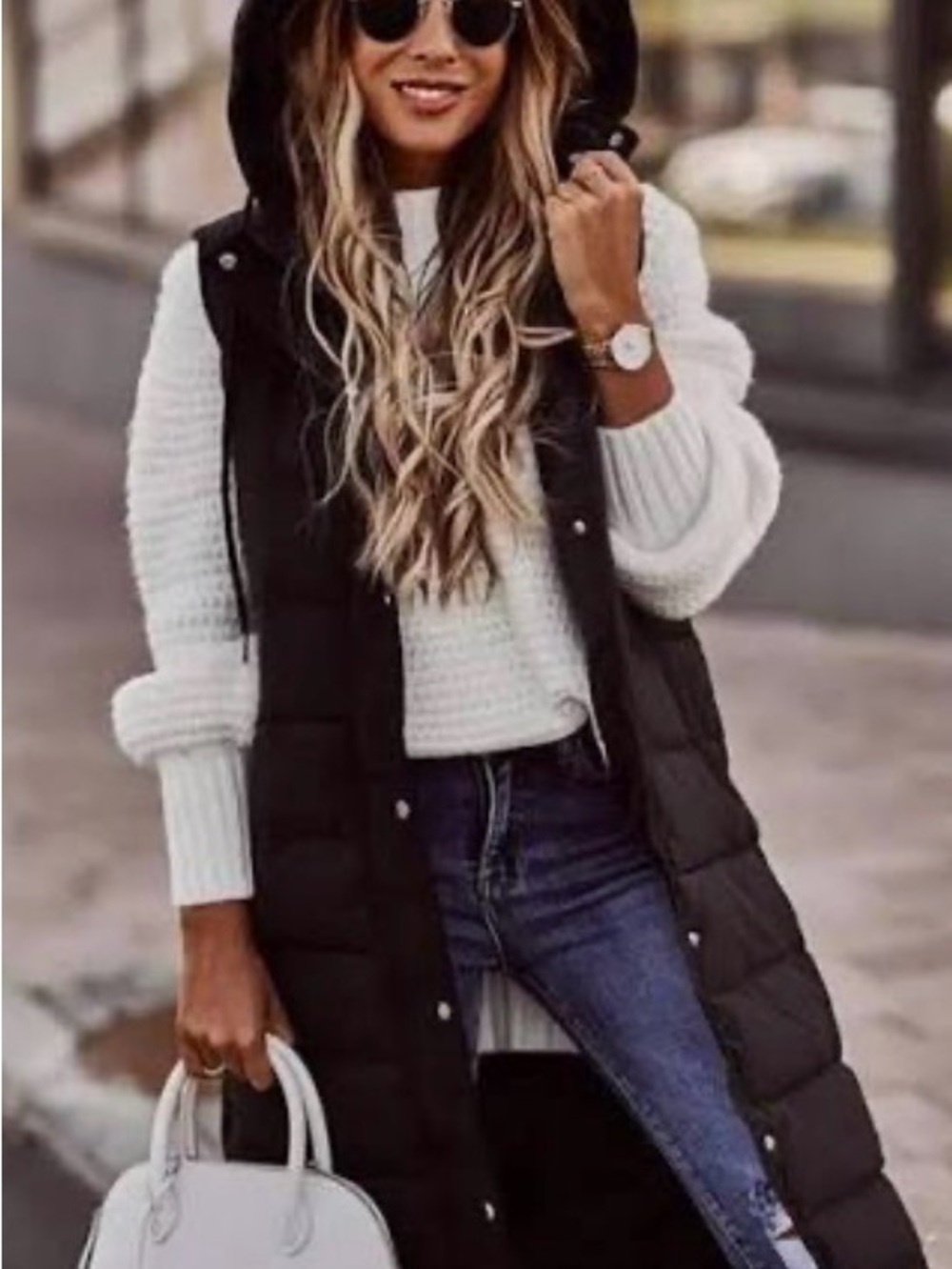 Truth by Republic Hooded Puffer Vest // Large